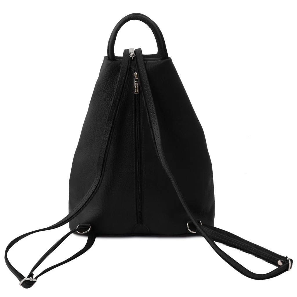 Shanghai - Italian leather backpack - pebbled leather | TL141881 - Image 10