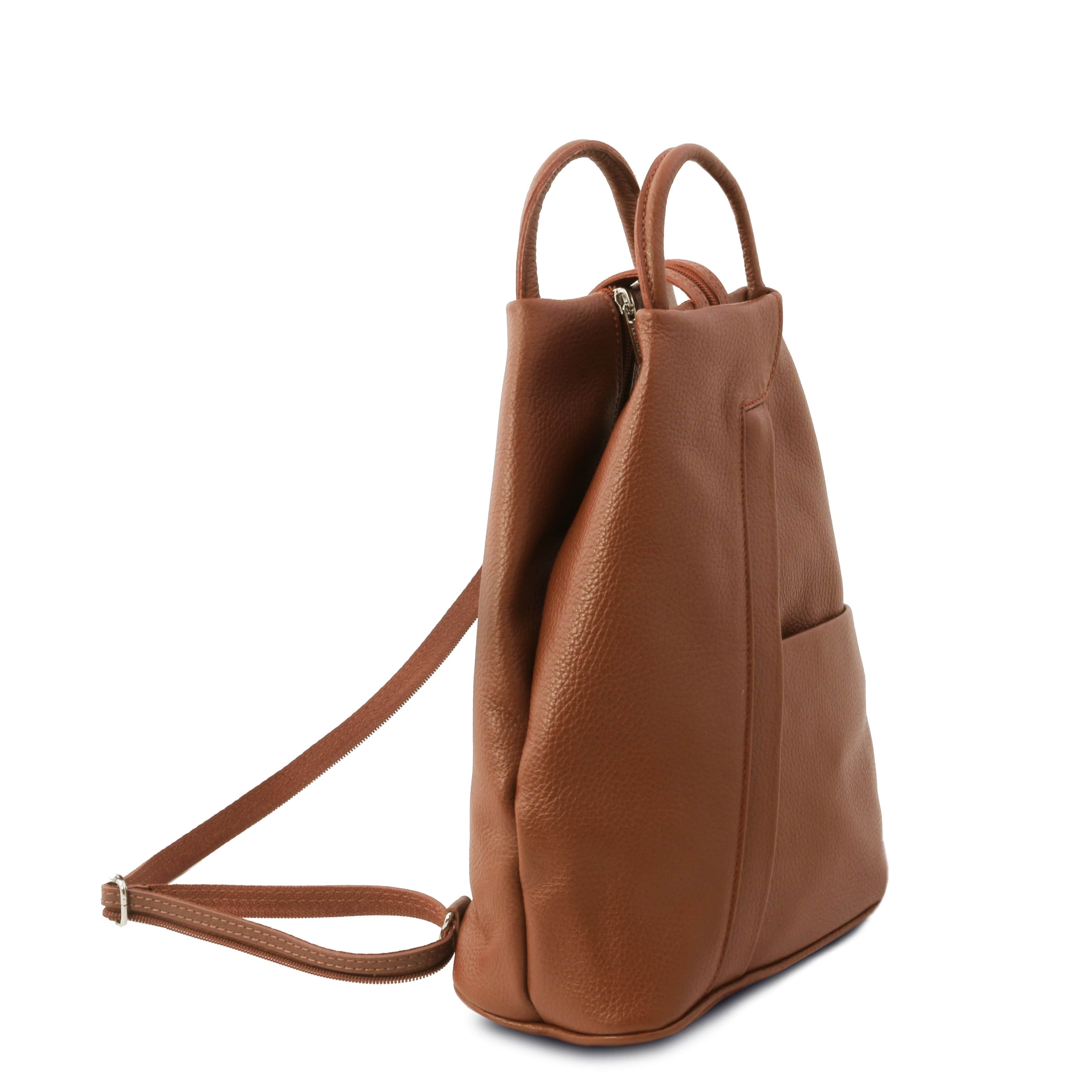 Shanghai - Italian leather backpack - pebbled leather | TL141881 - Image 15