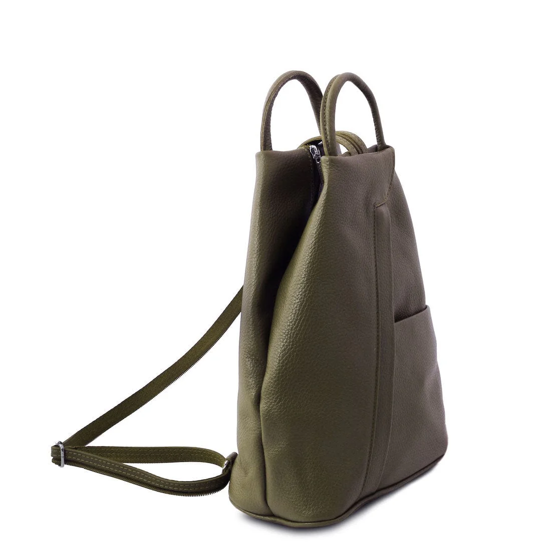 Shanghai - Italian leather backpack - pebbled leather | TL141881 - Image 31