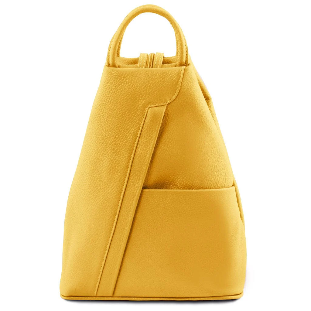 Shanghai - Italian leather backpack - pebbled leather | TL141881 - Image 49
