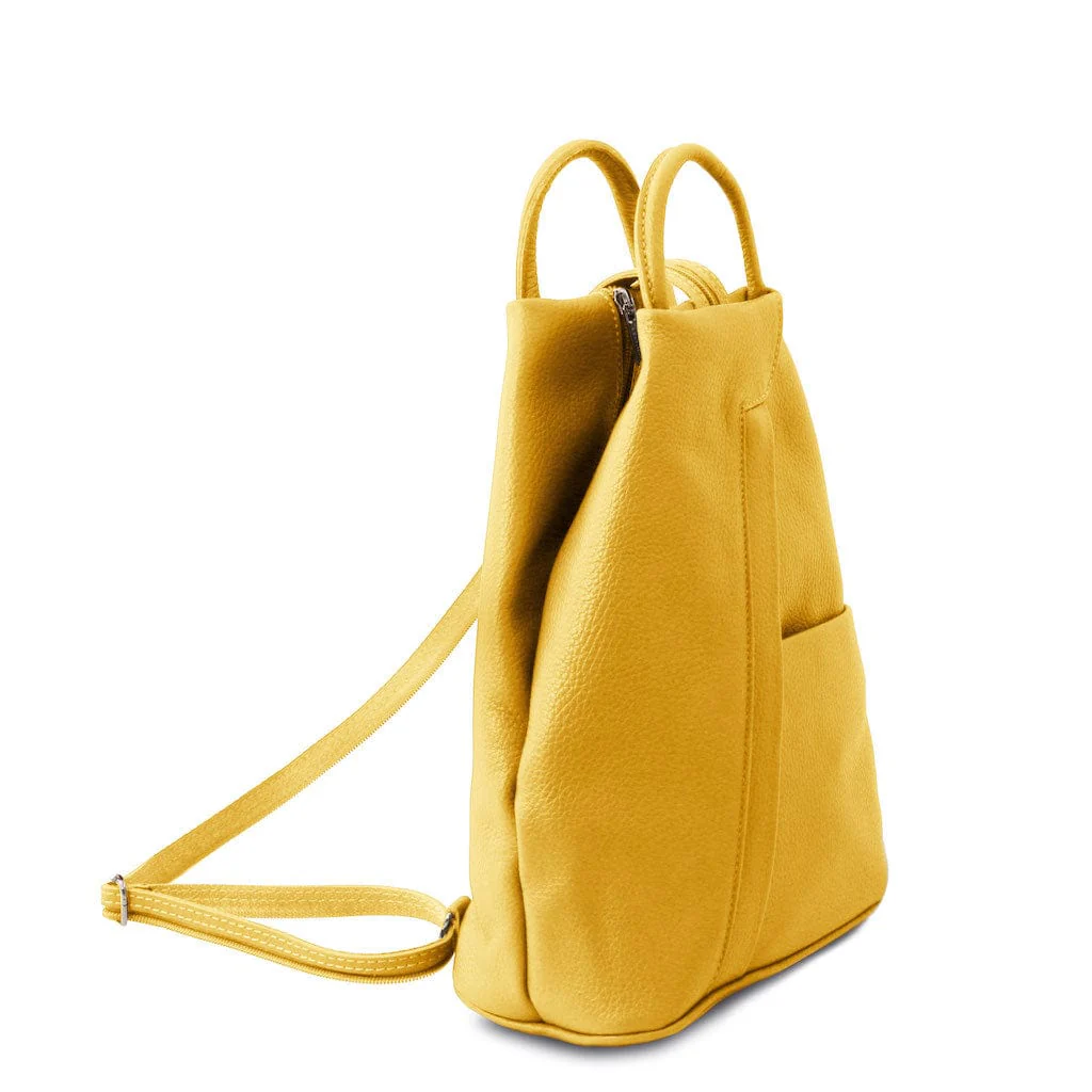 Shanghai - Italian leather backpack - pebbled leather | TL141881 - Image 50