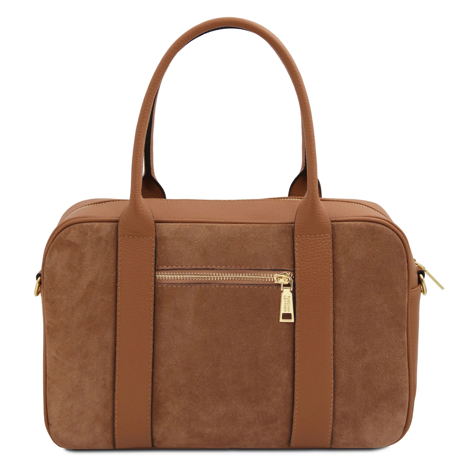 Stephany - Suede & pebbled leather handbag | TL142511 - Image 3