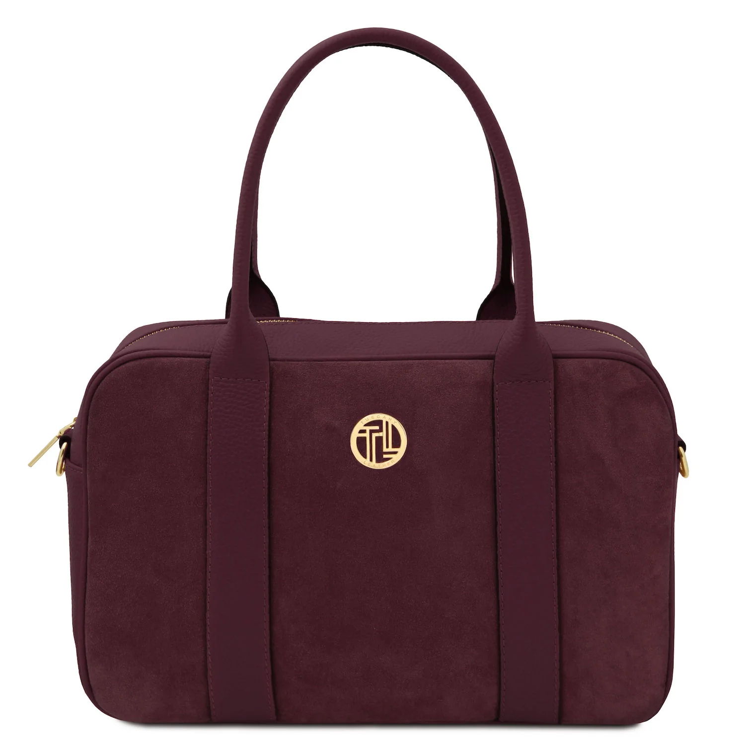 Stephany - Suede & pebbled leather handbag | TL142511 - Image 5