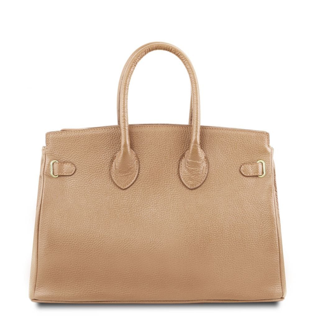 TL Bag - Leather handbag with golden hardware | TL141529 - Image 41