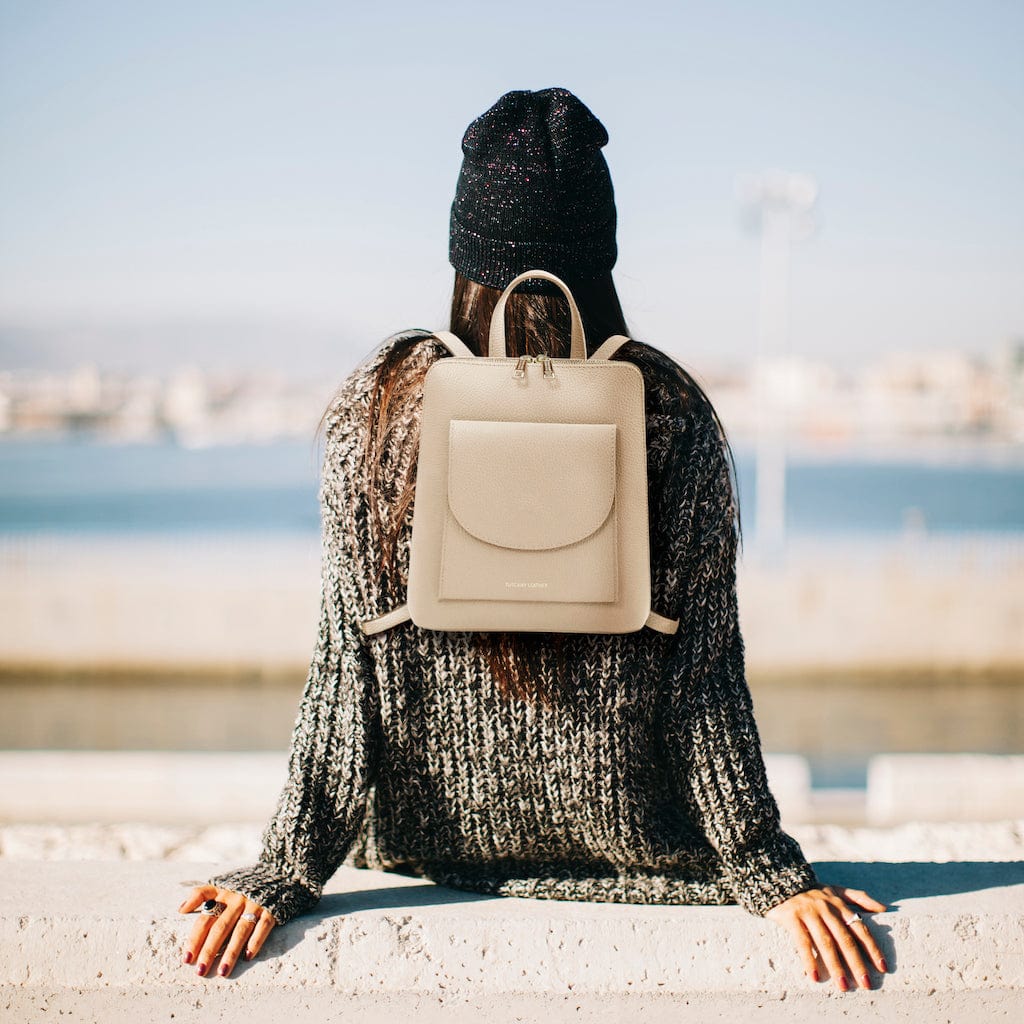 TL Bag - Small Convertible Leather Backpack For Women | TL142092 - Image 3