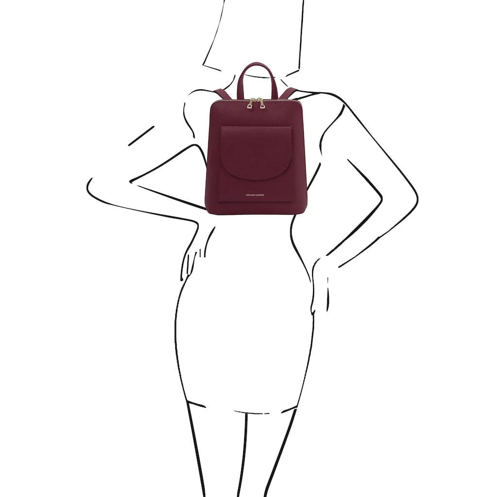 TL Bag - Small Convertible Leather Backpack For Women | TL142092 - Image 61