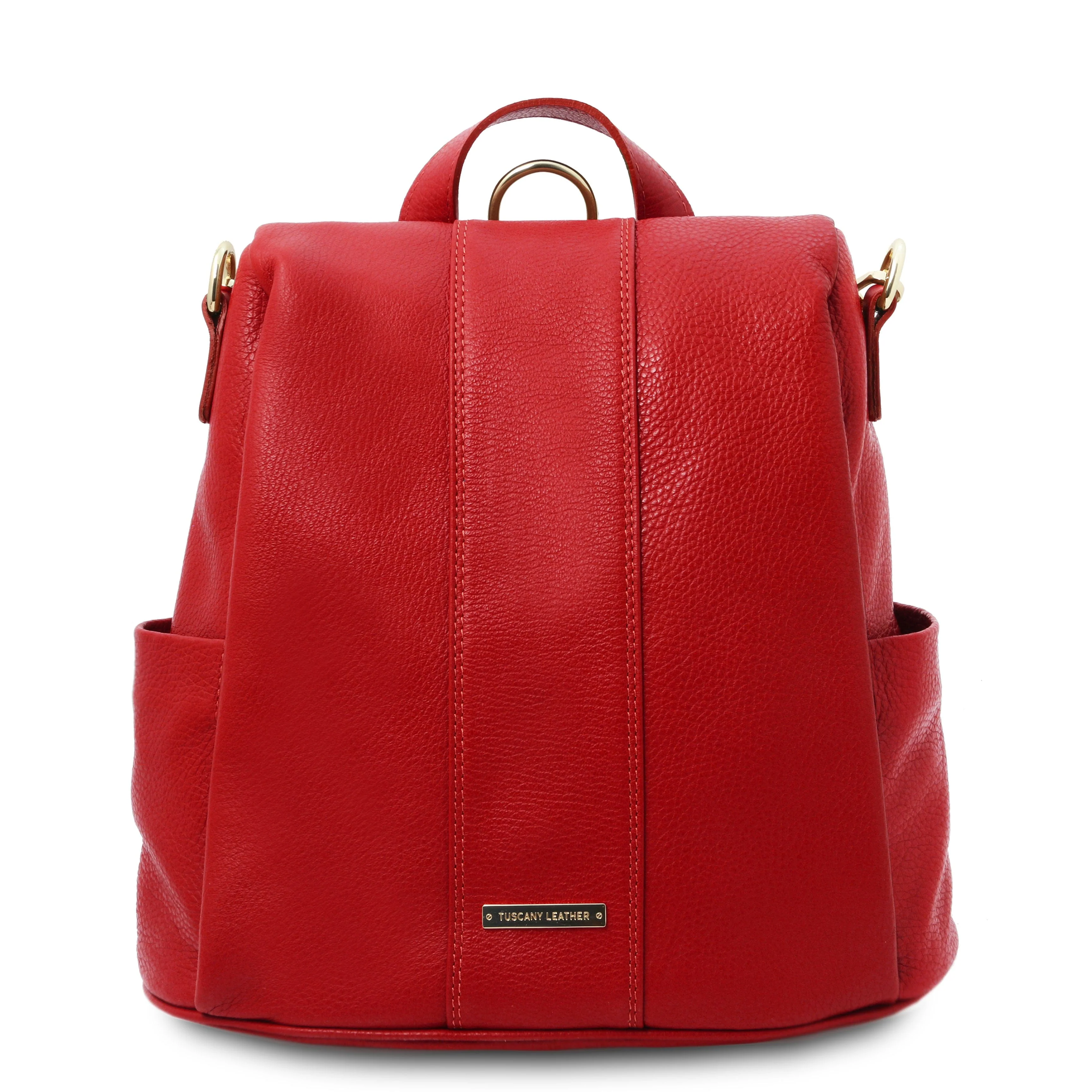 TL Bag - Soft leather backpack - convertible 2-in-1 backpack shoulder bag | TL142138 - Image 21