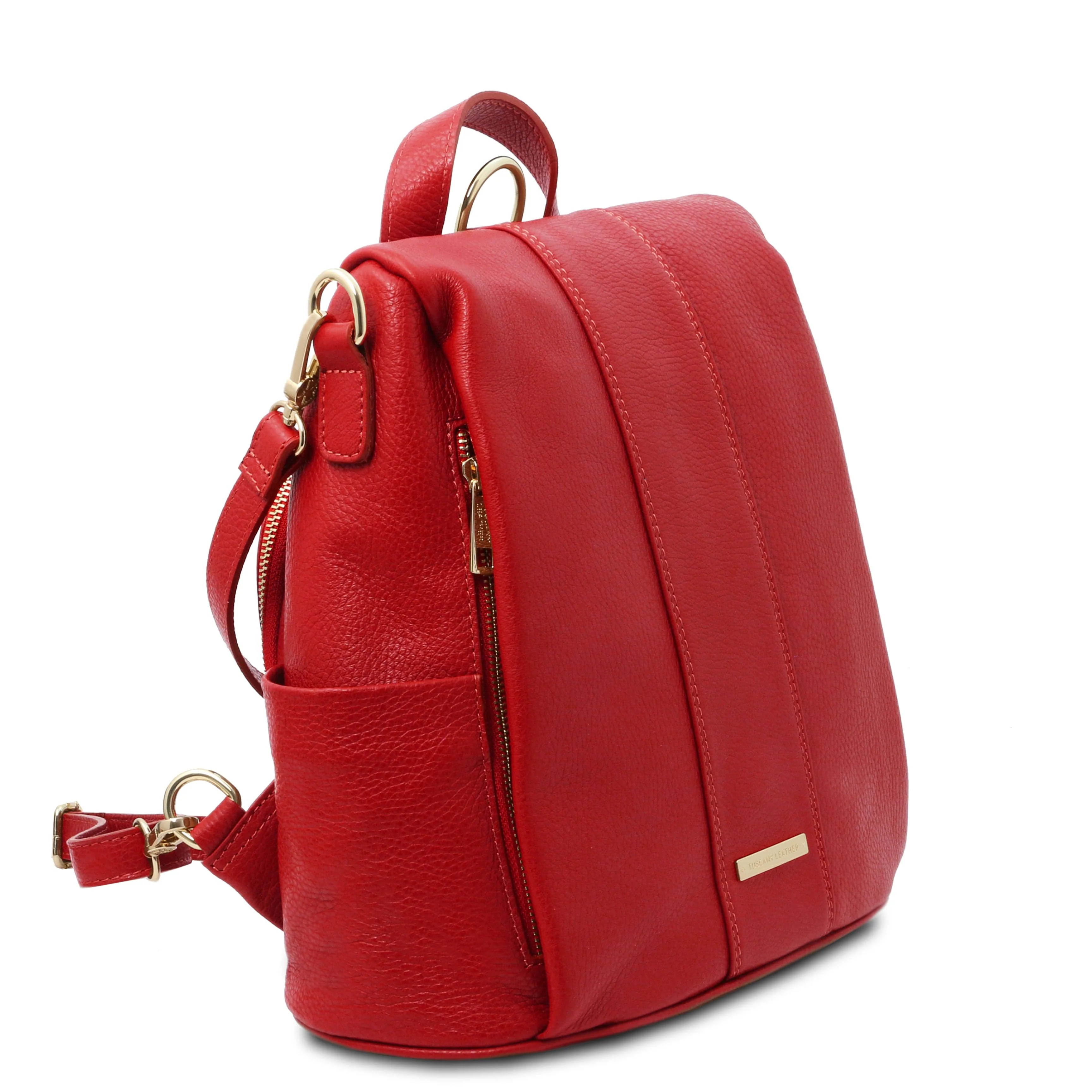 TL Bag - Soft leather backpack - convertible 2-in-1 backpack shoulder bag | TL142138 - Image 22