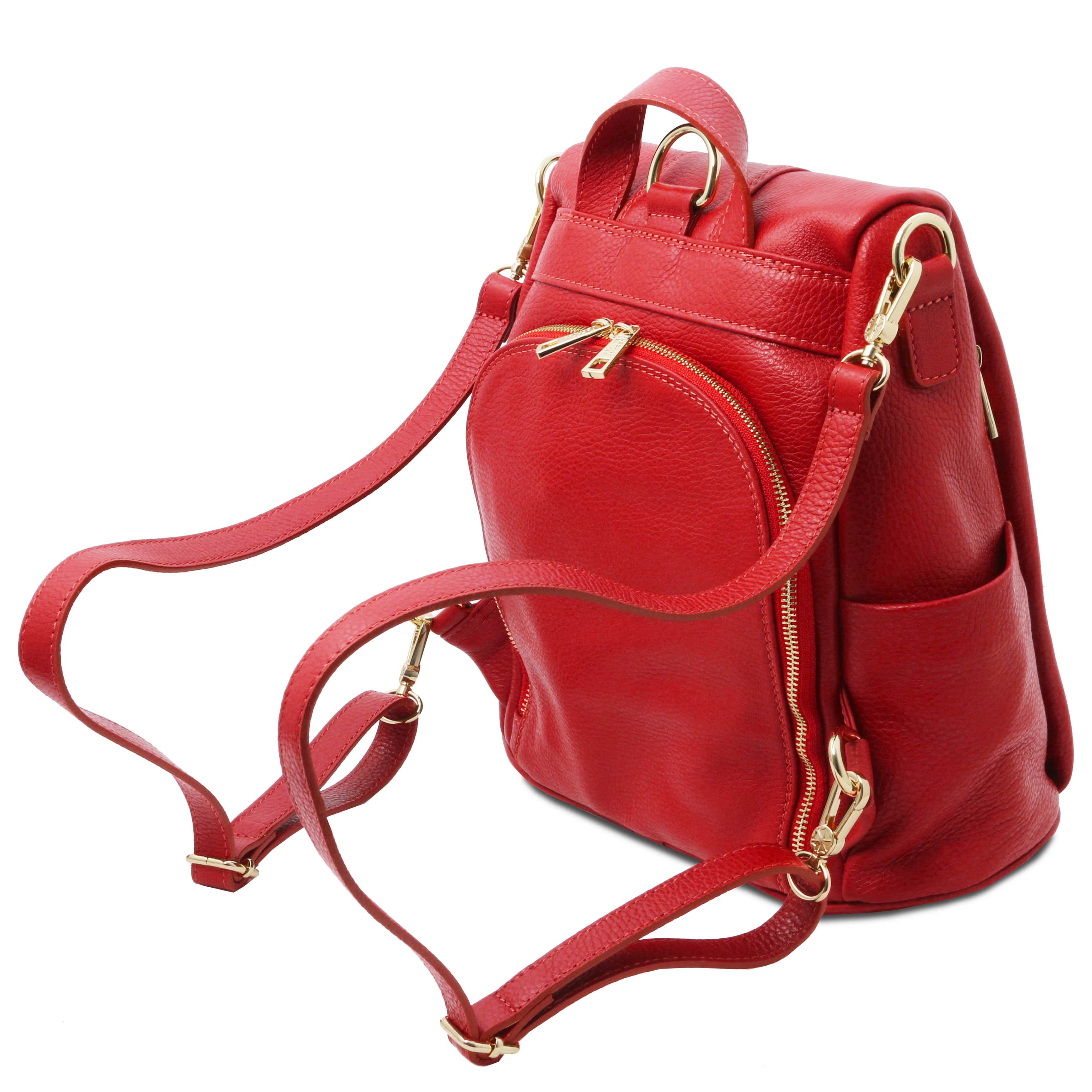 TL Bag - Soft leather backpack - convertible 2-in-1 backpack shoulder bag | TL142138 - Image 23