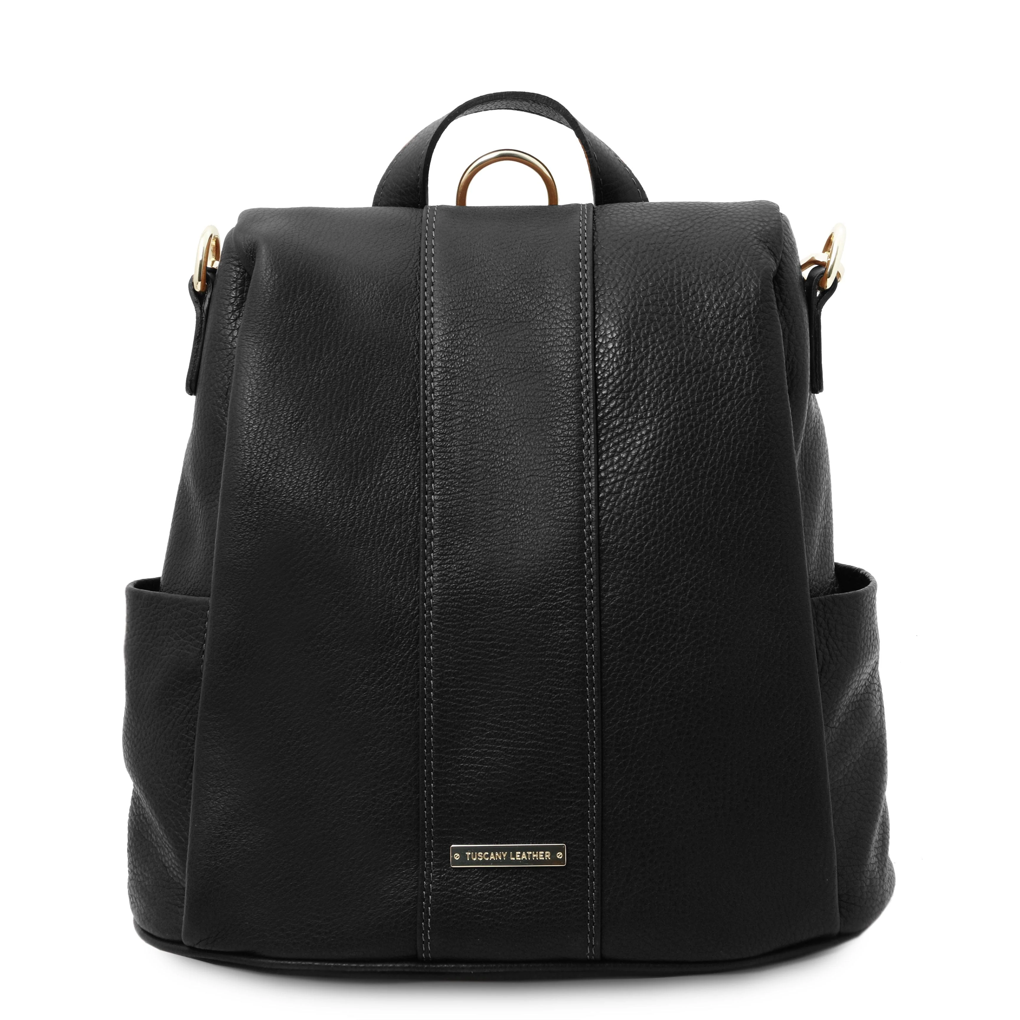TL Bag - Soft leather backpack - convertible 2-in-1 backpack shoulder bag | TL142138 - Image 29