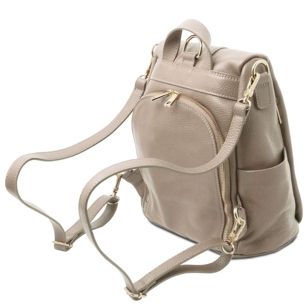 TL Bag - Soft leather backpack - convertible 2-in-1 backpack shoulder bag | TL142138 - Image 6