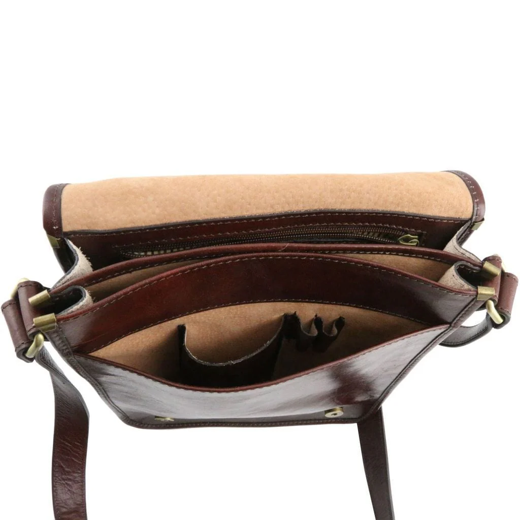 TL Messenger - Two compartment leather shoulder bag | TL141255 - Image 11