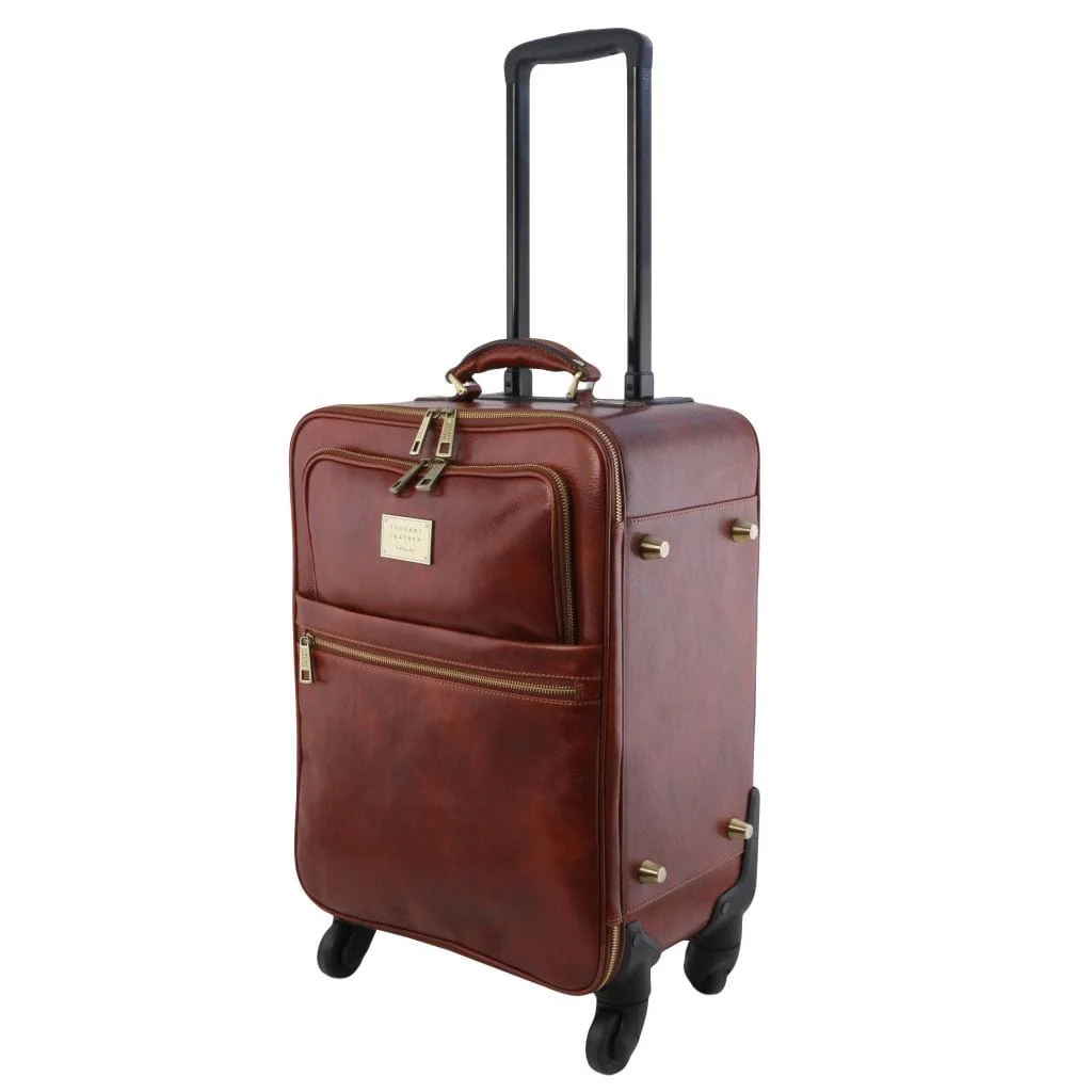 TL Voyager - Vertical leather trolley with 4 wheels | TL141911 - Image 4