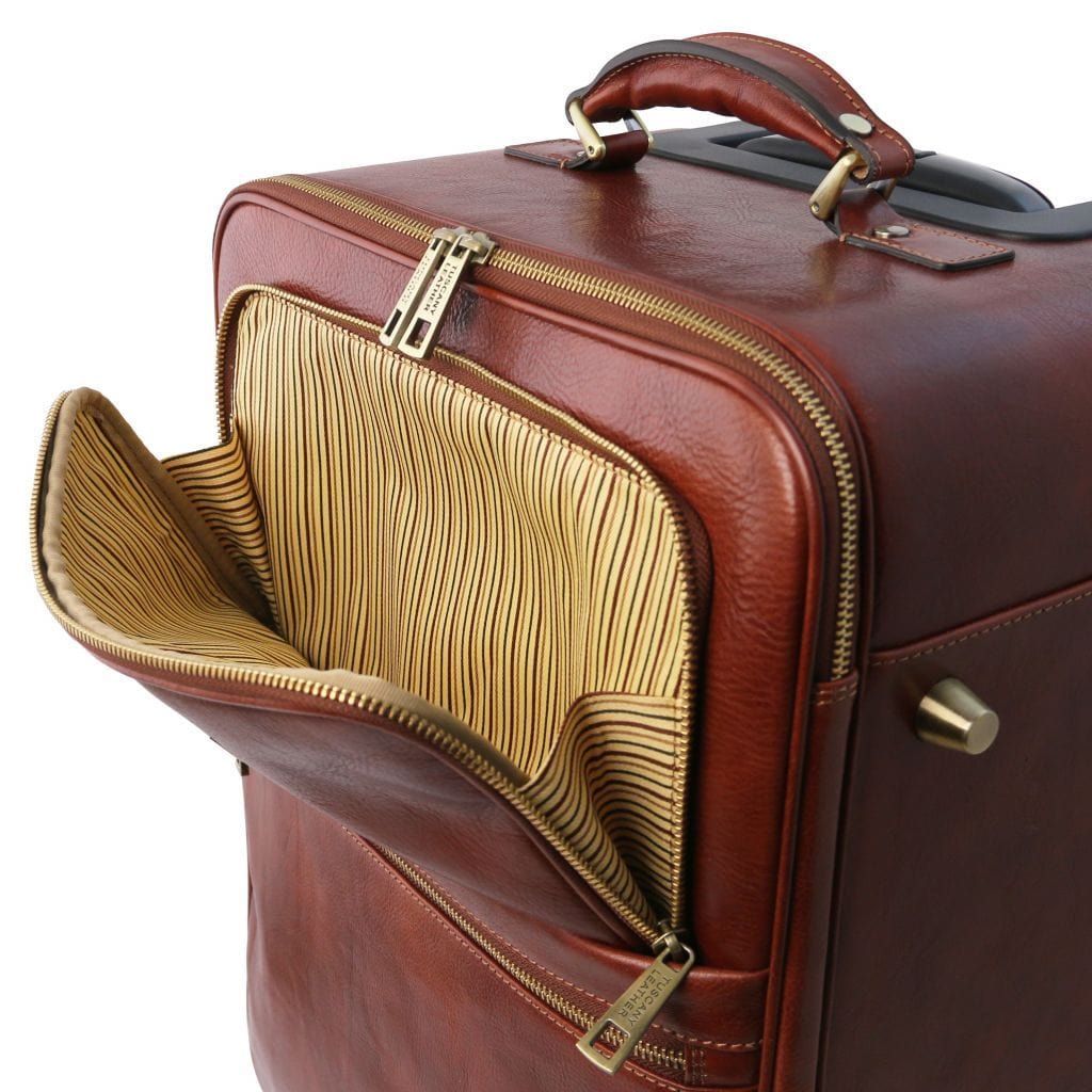 TL Voyager - Vertical leather trolley with 4 wheels | TL141911 - Image 9