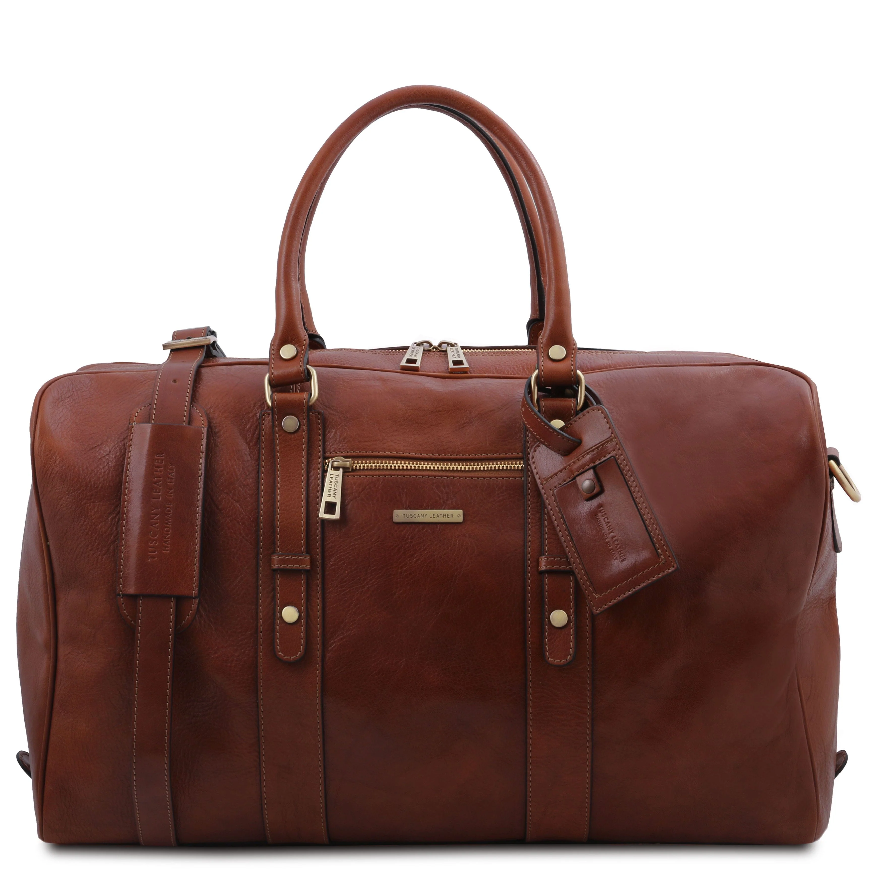 TL Voyager - Leather travel bag with front pocket | TL142140 - Image 13