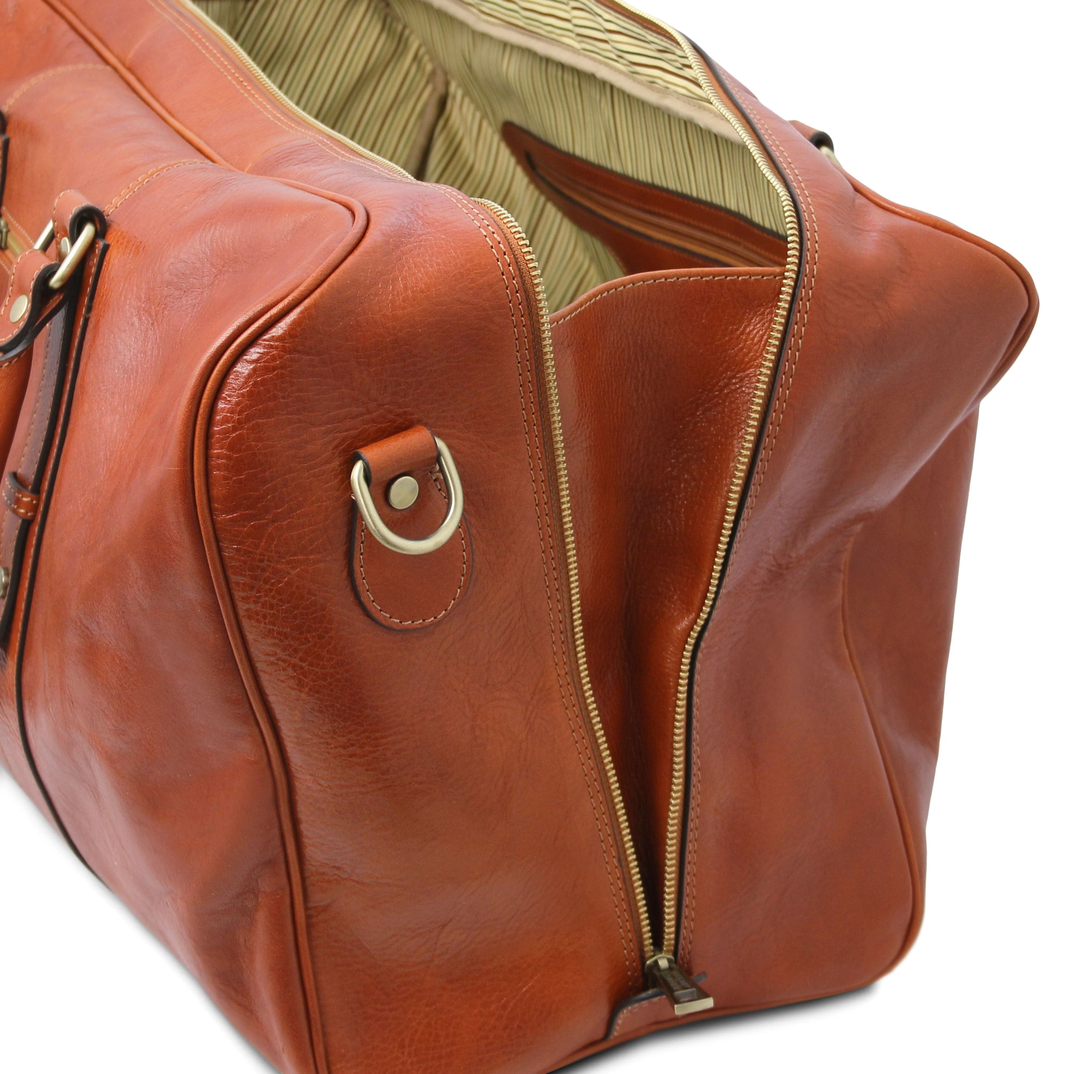 TL Voyager - Leather travel bag with front pocket | TL142140 - Image 4