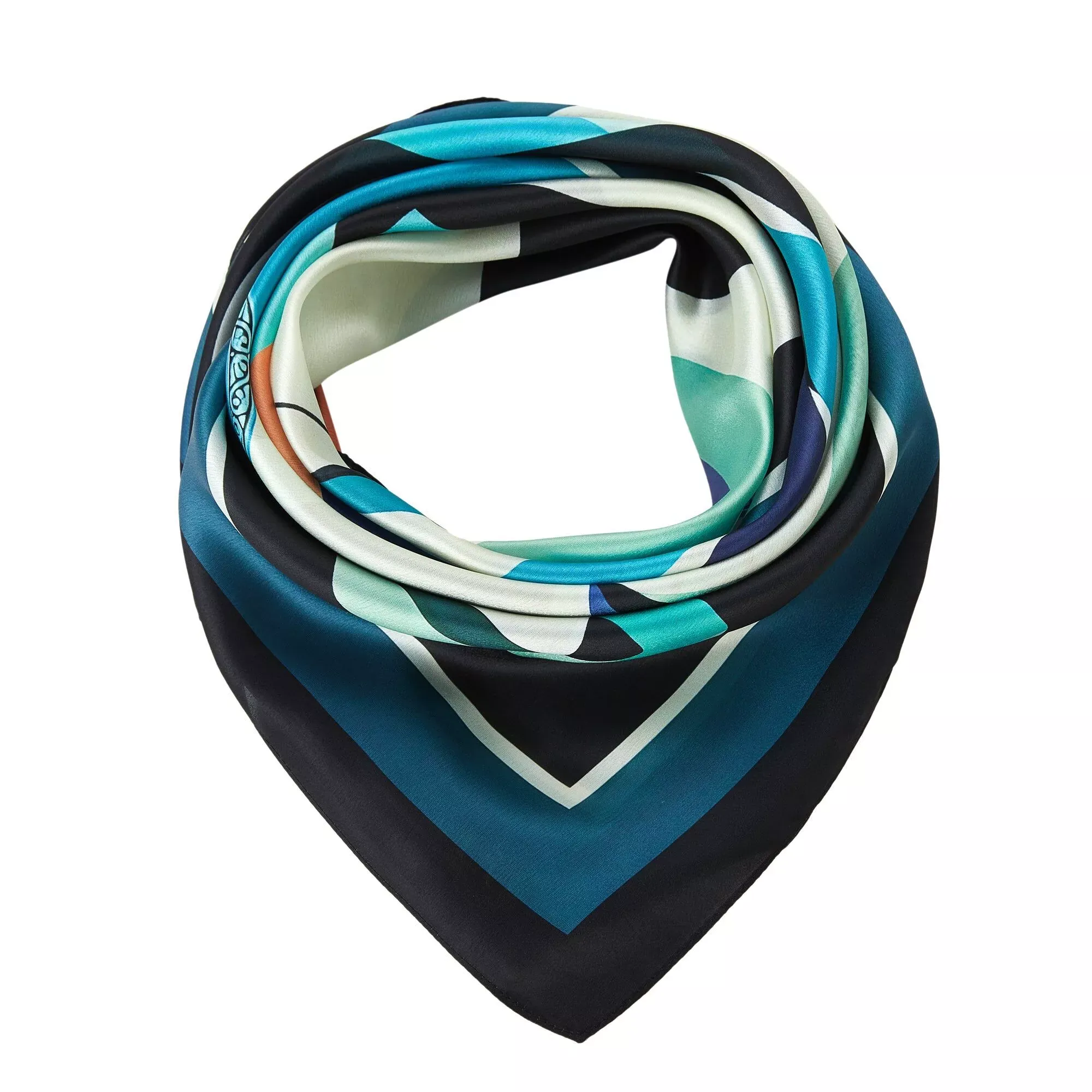 Toucan Large Square Silk Scarf | Blue (90 × 90 cm) - Image 5