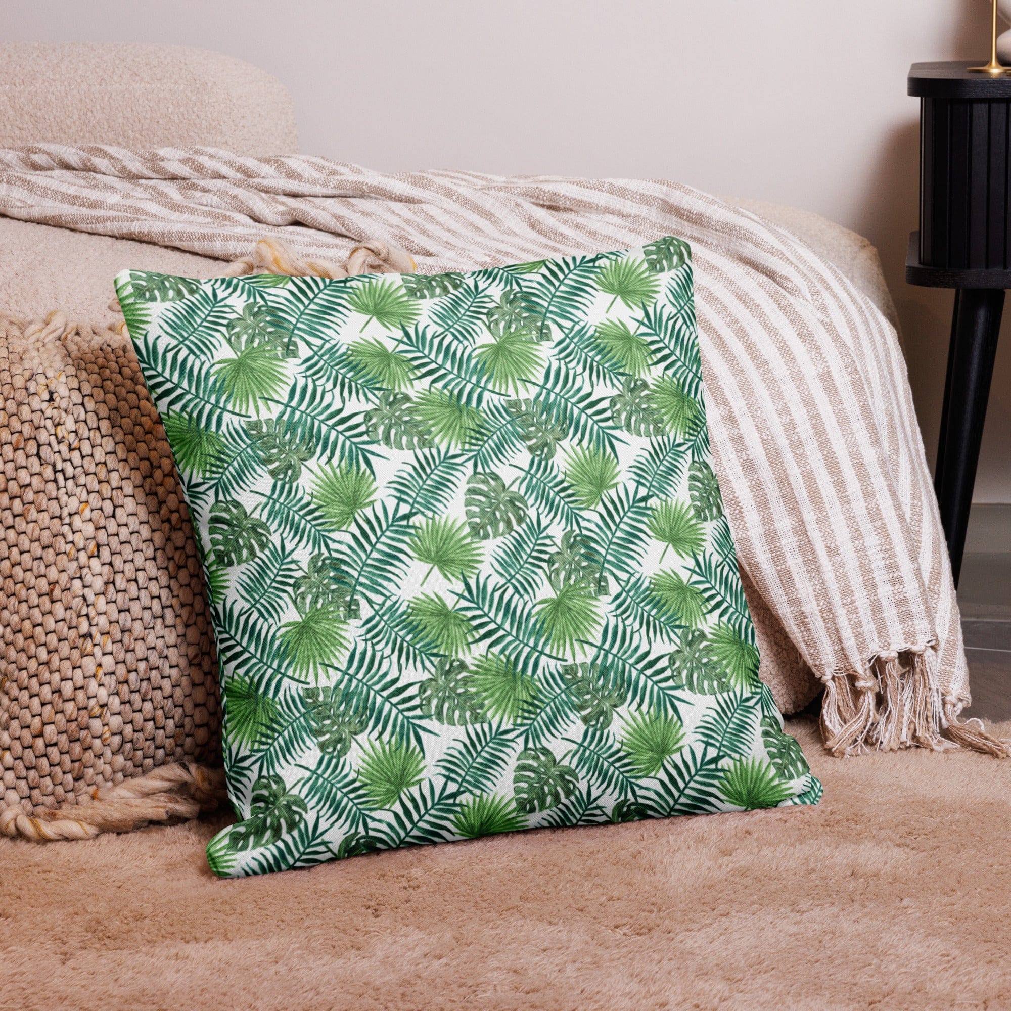 Tropical Leaves Premium Throw Pillow - Image 21
