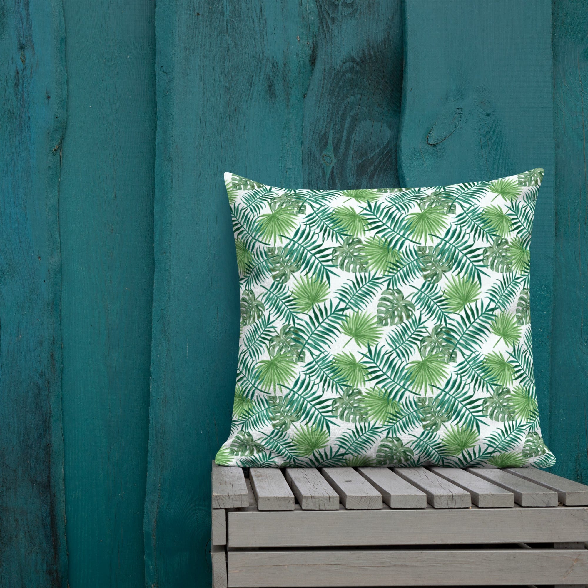 Tropical Leaves Premium Throw Pillow - Image 22