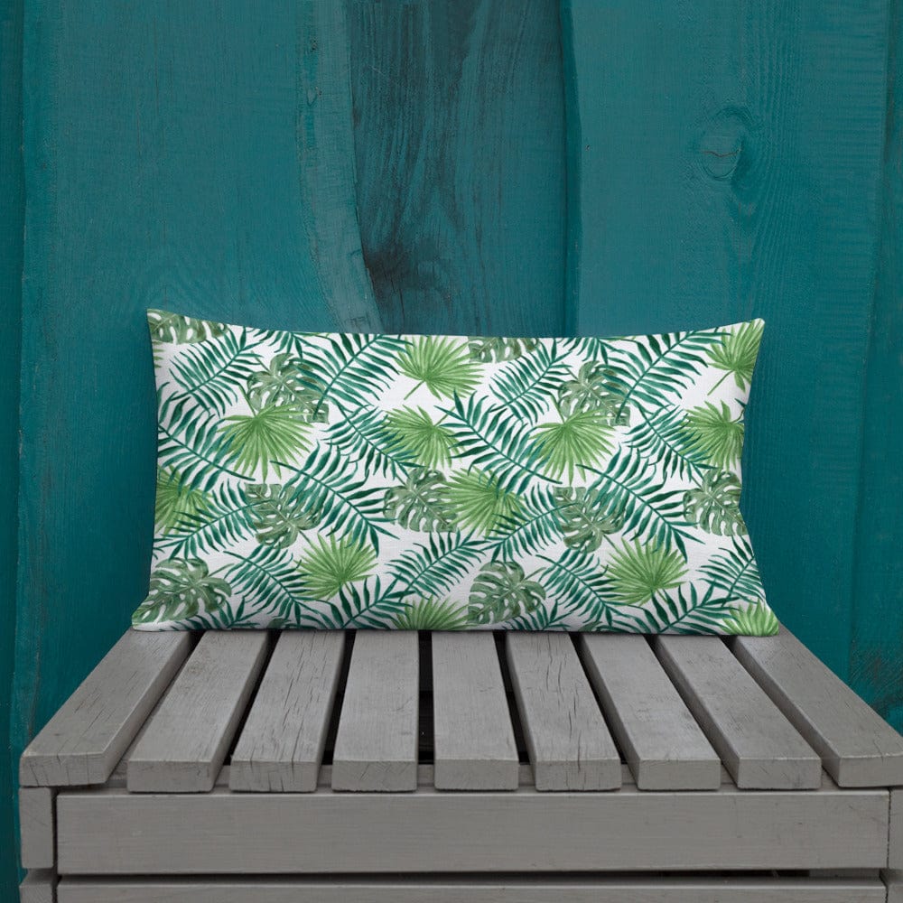 Tropical Leaves Premium Throw Pillow - Image 30