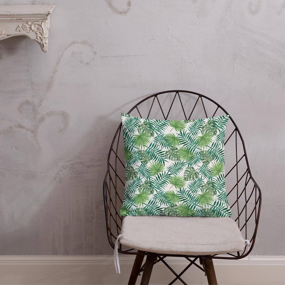 Tropical Leaves Premium Throw Pillow - Image 7