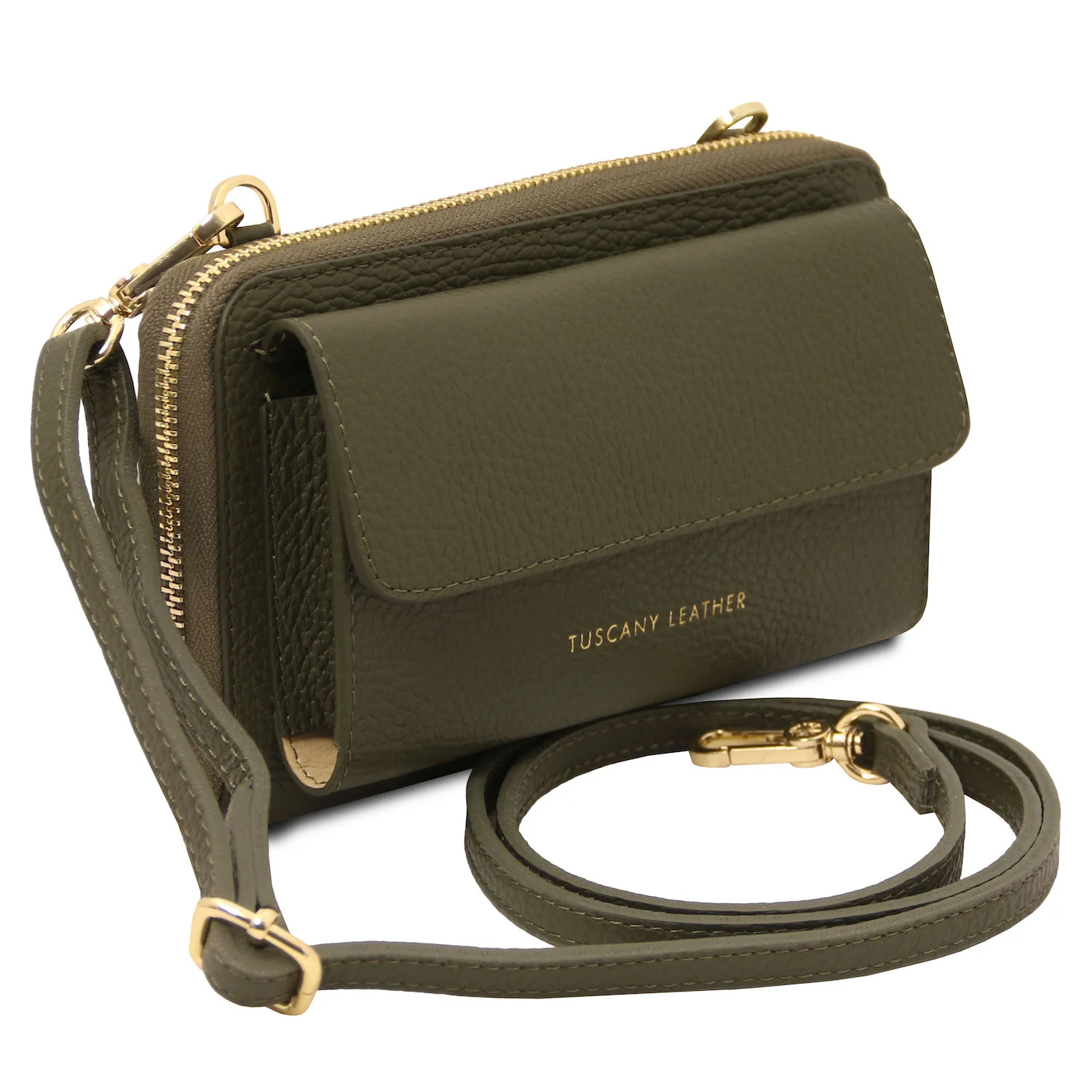 Urania - Leather phone wallet with strap | TL142433 - Image 46