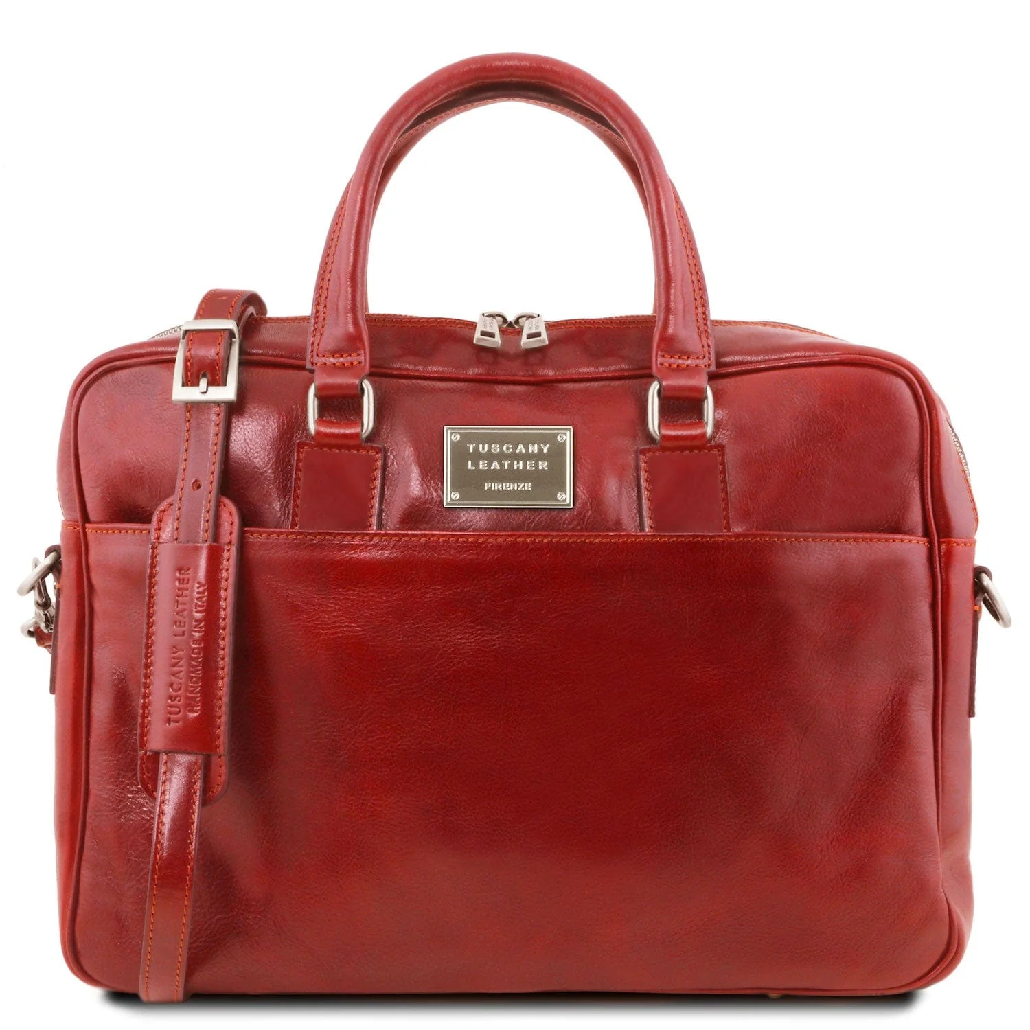 Urbino - Leather laptop briefcase with front pocket | TL141241 - Image 15