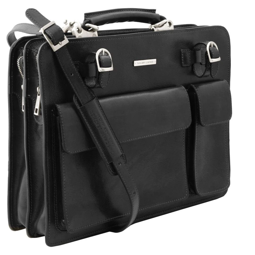 Venezia - 2 compartment leather briefcase | TL141268 - Image 19
