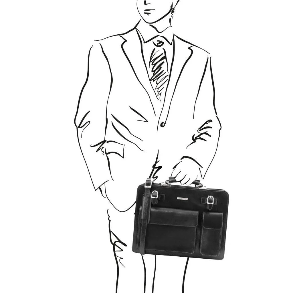 Venezia - 2 compartment leather briefcase | TL141268 - Image 21