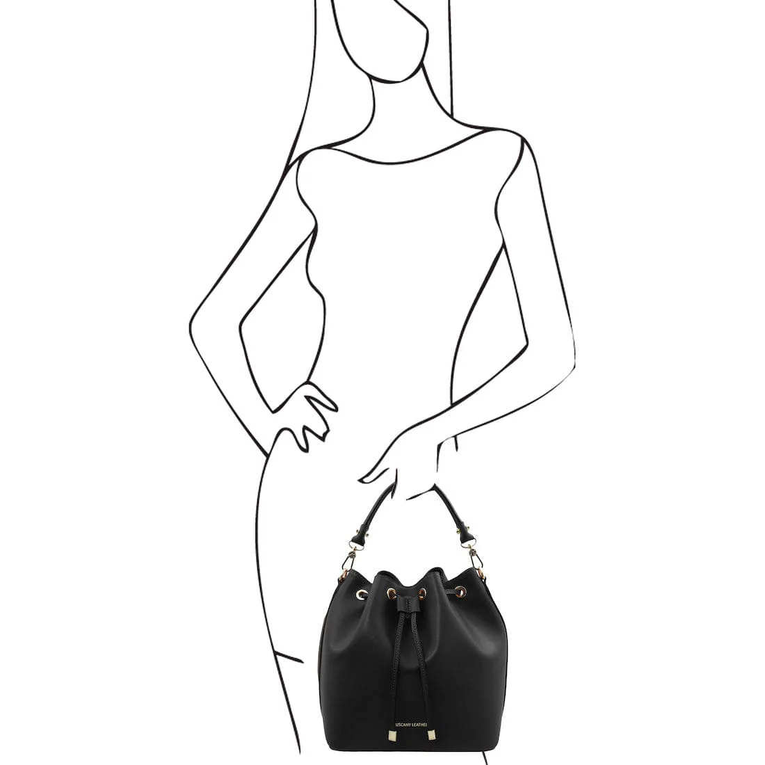 Vittoria - Italian leather bucket bag | TL141531 - Image 20